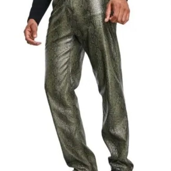 Men's Snakeskin Patterned Pants - Picture 1 of 3